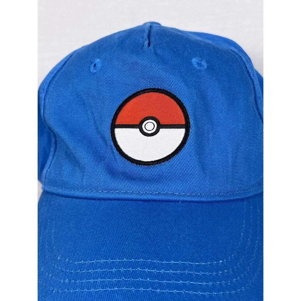 Pokémon Kids Hat  Adjustable Blue Cap with Poké Ball Logo Official Nintendo 2023
